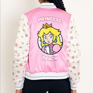 PRINCESS PEACH BOMBER JACKET Super Mario BlackMilk